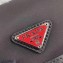 Prada Nylon and Saffiano Mobile Phone Case with Shoulder Strap 2ZH109 Black/Red Logo 2020