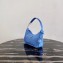 Prada Re-Edition 2000 Nylon Mini Hobo Bag 1NE515 Blue 2020