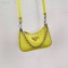 Prada Re-Edition Nylon Mini Shoulder Bag 1TT122 Yellow 2020