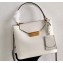 Prada Saffiano Leather Tote Bag 1BN012 White 2020