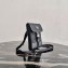 Prada Nylon and Saffiano Mobile Phone Case with Shoulder Strap 2ZH109 Black 2020
