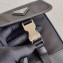 Prada Nylon and Saffiano Mobile Phone Case with Shoulder Strap 2ZH109 Black 2020