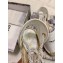 Dior Granville and Embroidered Cotton Lace-up Espadrilles Sandals White 2020