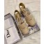 Dior Granville and Embroidered Cotton Lace-up Espadrilles Sandals Beige 2020