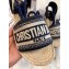Dior Granville and Embroidered Cotton Lace-up Espadrilles Flat Sandals Dark Blue 2020