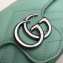 Gucci Leather GG Marmont Super Mini Shoulder Bag 476433 Pastel Green 2020