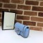 Gucci Leather GG Marmont Super Mini Shoulder Bag 476433 Pastel Blue 2020