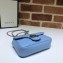 Gucci Leather GG Marmont Super Mini Shoulder Bag 476433 Pastel Blue 2020