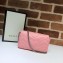 Gucci Leather GG Marmont Super Mini Shoulder Bag 476433 Pastel Pink 2020