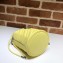 Gucci Leather GG Marmont Double G Mini Bucket Bag 575163 Pastel Yellow 2020
