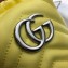 Gucci Leather GG Marmont Double G Mini Bucket Bag 575163 Pastel Yellow 2020