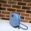 Gucci Leather GG Marmont Mini Round Shoulder Bag 550154 Pastel Blue 2020