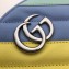 Gucci Leather GG Marmont Mini Round Shoulder Bag 550154 Multicolored Pastel 2020