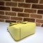 Gucci Leather GG Marmont Small Top Handle Bag 498110 Pastel Yellow 2020