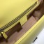 Gucci Leather GG Marmont Small Top Handle Bag 498110 Pastel Yellow 2020