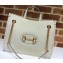 Gucci 1955 Horsebit Medium Tote Bag 621144 Leather White 2020