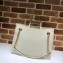 Gucci 1955 Horsebit Medium Tote Bag 621144 Leather White 2020