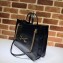 Gucci 1955 Horsebit Medium Tote Bag 621144 Leather Black 2020