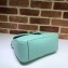 Gucci Leather GG Marmont Small Top Handle Bag 498110 Pastel Green 2020