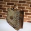 Gucci 1955 Horsebit Large Tote Bag 623695 GG Canvas Brown 2020