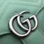 Gucci Leather GG Marmont Small Top Handle Bag 498110 Pastel Green 2020