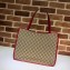 Gucci 1955 Horsebit Medium Tote Bag 623694 GG Canvas Red 2020