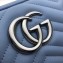 Gucci Leather GG Marmont Small Shoulder Camera Bag 447632 Pastel Blue 2020