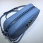 Gucci Leather GG Marmont Small Shoulder Camera Bag 447632 Pastel Blue 2020