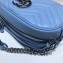 Gucci Leather GG Marmont Small Shoulder Camera Bag 447632 Pastel Blue 2020