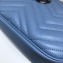 Gucci Leather GG Marmont Small Shoulder Camera Bag 447632 Pastel Blue 2020