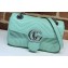 Gucci Leather GG Marmont Mini Shoulder Bag 446744 Pastel Green 2020