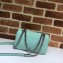 Gucci Leather GG Marmont Mini Shoulder Bag 446744 Pastel Green 2020