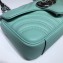 Gucci Leather GG Marmont Mini Shoulder Bag 446744 Pastel Green 2020
