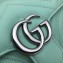 Gucci Leather GG Marmont Mini Shoulder Bag 446744 Pastel Green 2020