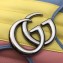 Gucci Leather GG Marmont Small Top Handle Bag 498110 Multicolored Pastel 2020