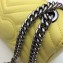 Gucci Leather GG Marmont Mini Shoulder Bag 446744 Pastel Yellow 2020