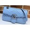 Gucci Leather GG Marmont Small Shoulder Bag 443497 Pastel Blue 2020