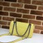 Gucci Leather GG Marmont Small Shoulder Bag 443497 Pastel Yellow 2020