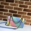 Gucci Leather GG Marmont Small Shoulder Bag 443497 Multicolored Pastel 2020