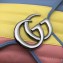 Gucci Leather GG Marmont Small Shoulder Bag 443497 Multicolored Pastel 2020