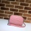 Gucci Leather GG Marmont Mini Shoulder Camera Bag 448065 Pastel Pink 2020