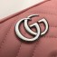 Gucci Leather GG Marmont Mini Shoulder Camera Bag 448065 Pastel Pink 2020