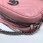 Gucci Leather GG Marmont Mini Shoulder Camera Bag 448065 Pastel Pink 2020