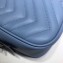Gucci Leather GG Marmont Mini Shoulder Camera Bag 448065 Pastel Blue 2020