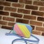 Gucci Leather GG Marmont Mini Shoulder Camera Bag 448065 Multicolored Pastel 2020