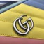 Gucci Leather GG Marmont Mini Shoulder Camera Bag 448065 Multicolored Pastel 2020