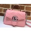 Gucci Leather GG Marmont Mini Top Handle Bag 547260/583571 Pastel Pink 2020