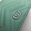 Gucci Leather GG Marmont Double G Mini Chain Bag Wallet 625693 Pastel Green 2020