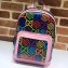 Gucci GG Psychedelic Small Backpack Bag 601296 Pink 2020