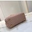 Fendi Leather Peekaboo Iconic Mini Interlace Bag Pink 2020